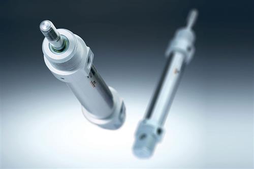 ISO 6432 cylinder with auto-cushioning